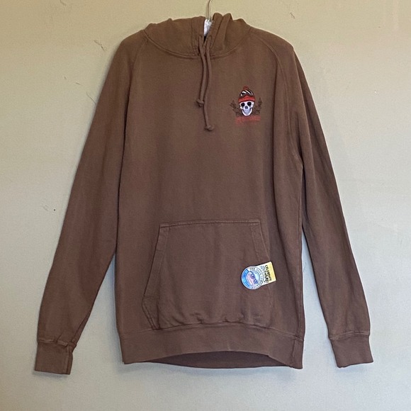 The Duck Company Arizona‎ Snowbowl Brown Graphic Hoodie Sweatshirt Mens Size M - Picture 1 of 10